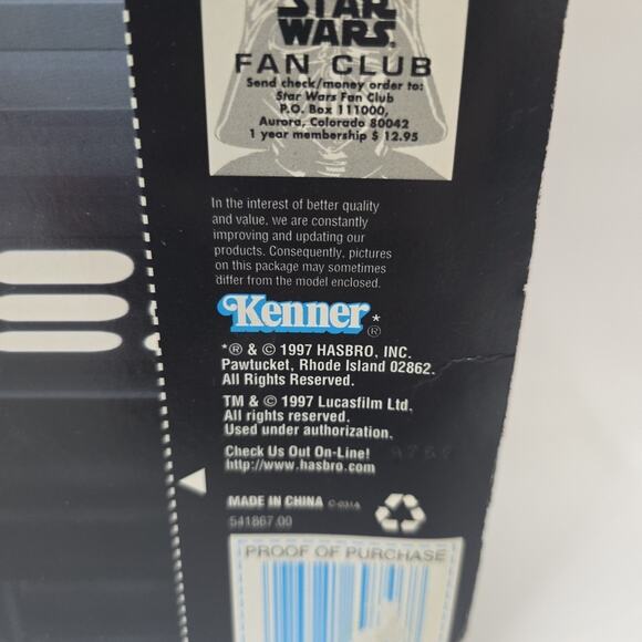 Star Wars POTF Power F/X Luke Skywalker 1997 Electronic Lightsaber Figure MIB - Picture 4 of 5